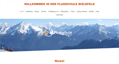 Desktop Screenshot of flugschule-bielefeld.de